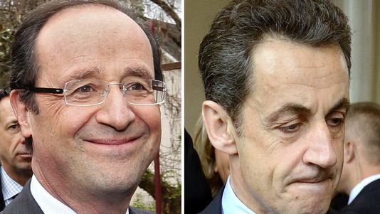 Hollande devance Sarkozy, selon deux instituts de sondage : Hollande 53%, Sarkozy 47% 3943069