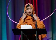 Malala lors d'un discours à New York à la fin septembre. [AP Photo/Craig Ruttle - Keystone]