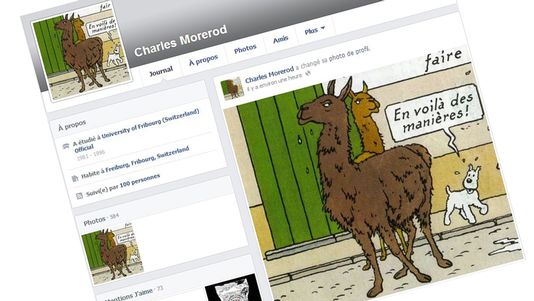 Capture d'écran du profil Facebook de l'évêque Charles Morerod. [DR]
