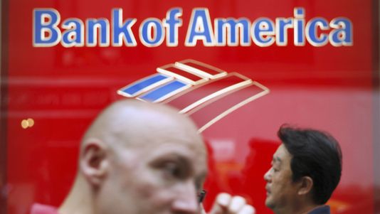 Une agence de Bank of America, qui a payé une amende record de 17 milliards de dollars. [Lucas Jackson - Reuters]