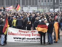 Manifestation contre l'islamisation à Hannovre, le 15.11.2014. [Odd Andersen - AFP]