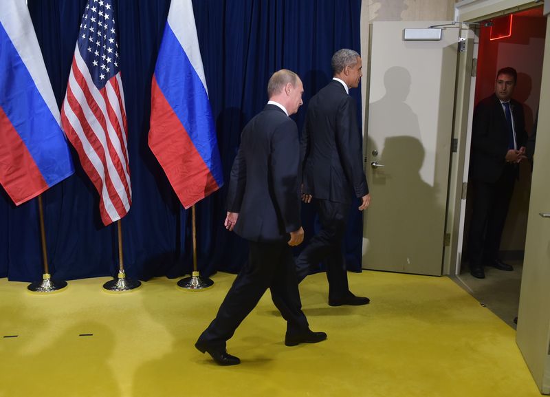 Barack Obama et Vladimir Poutine tiennent une rencontre à huis-clos.