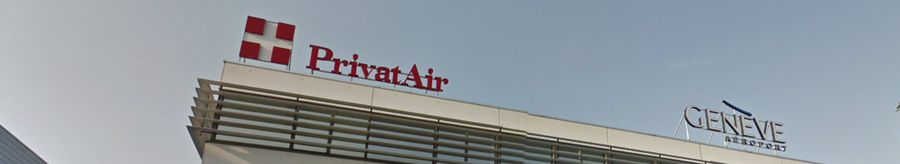 Les bureaux de PrivatAir à l'aéroport de Genève