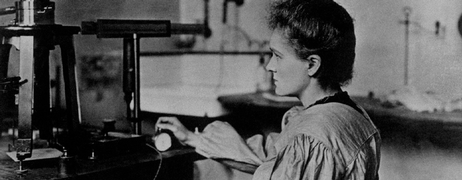 Marie Curie in her laboratory [Wikimedia Commons]