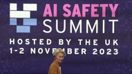 Le sommet sur les dangers de l'IA à Londres. [AP Photo/Alastair Grant, Pool - Keystone]