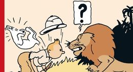 La nouvelle version de la couverture de "Tintin au Congo". [EDITIONS MOULINSART ET CASTERMAN ]