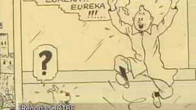 Une planche originale de Tintin mise aux enchères à Bruxelles