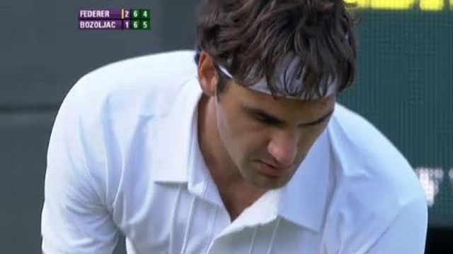 Tennis / Wimbledon : Roger Federer se qualifie difficilement pour le 3e tour en battant le qualifié serbe Ilija Bozoljac (ATP 158) en quatre sets.