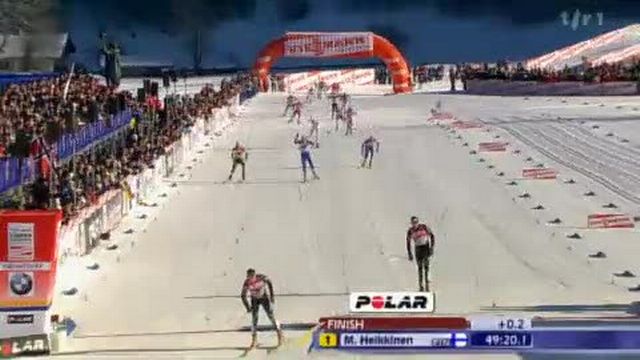 Ski nordique / Tour de Ski: Dario Cologna remporte son deuxième Tour de Ski après 2009. Il devance le Norvégien, Petter Northug (2e), le Tchèque, Lukas Bauer (3e) et le Suisse, Curdin Perl (4e)