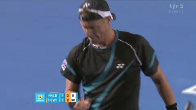 Tennis / Open d'Australie: Lleyton Hewitt (AUS) - David Nalbandian (ARG). L'Australien paraissait en perdition, mais retourne la situation!