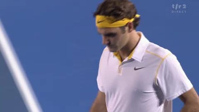 Tennis / Open d'Australie: Gilles Simon (FRA) - Roger Federer (SUI). Des échanges mémorables