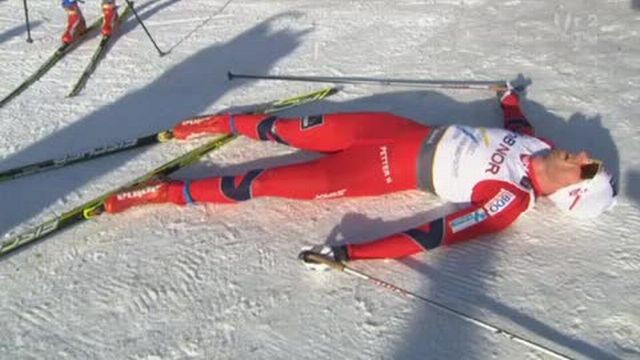 Ski nordique / Mondiaux / 50 km messieurs: Une nouvelle médaille d'or à la maison pour Petter Northug (NOR) - 2e, Maxim Vylegzhanin (RUS) - 3e, Tord Asle Gjerdalen (NOR)