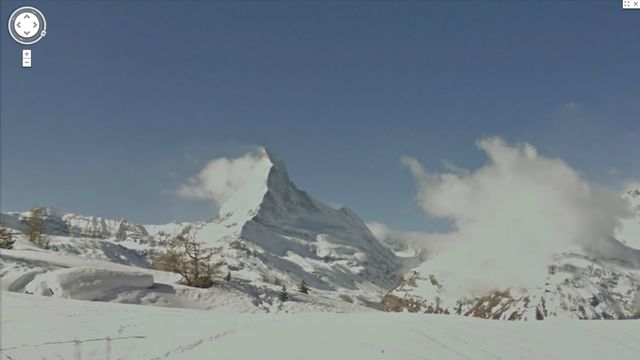 En Suisse, Google a fait des prises de vue à Zermatt. [Google]