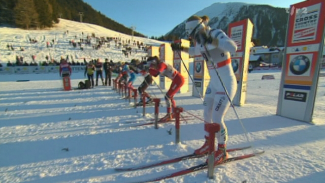 Ski nordique / Coupe du Monde à Davos / Sprint dames : Laurien van der Graaf 5ème du sprint remporté par Kikkan Randall !