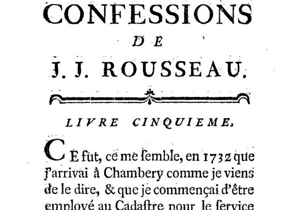 Rousseau Confessions [Collection particulière]