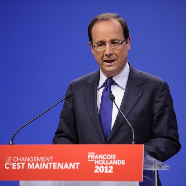 Le Changement c'est maintenant PS et PRG . Affiche de François Hollande 2012 
