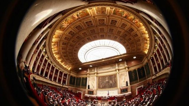 L'hémicycle de l'Assemblée nationale à Paris [AFP]