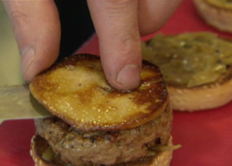 Un burger au foie gras [RTS/Capture d'écran]