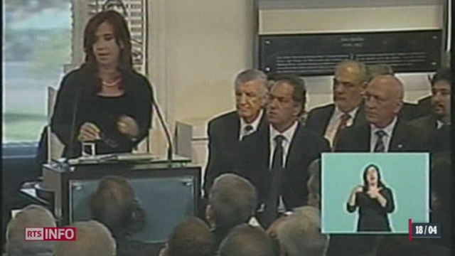 Argentine :  la présidente Cristina Kirchner annonce la nationalisation de la compagnie pétrolière YPF, contrôlée par l'Espagnol Repsol