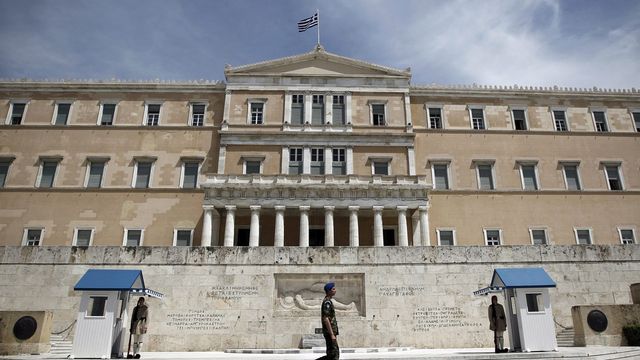 Le bâtiment du parlement grec, à Athènes. [Alkis Konstantinidis - Keystone]