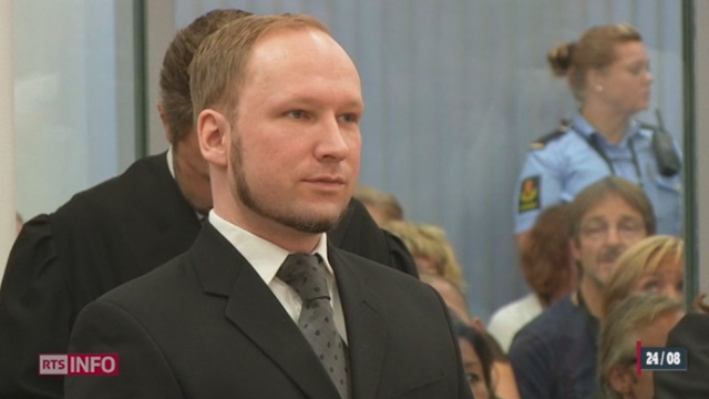 Anders Breivik a été reconnu sain d'esprit et est condamné à  21 ans de prison