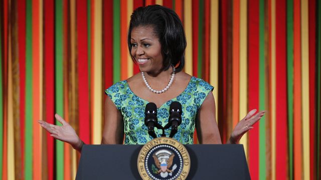 Michelle Obama possède une place très importante dans le dispositif de campagne de Barack Obama. [Pablo Martinez Monsivais]