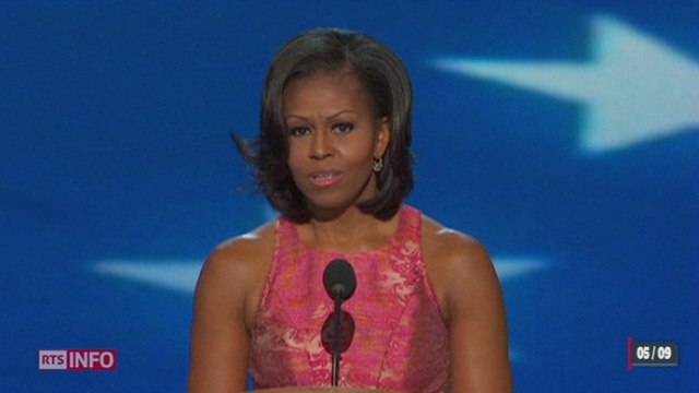 Etats-Unis: Michelle Obama a défendu mardi soir la candidature de son époux à l'élection présidentielle