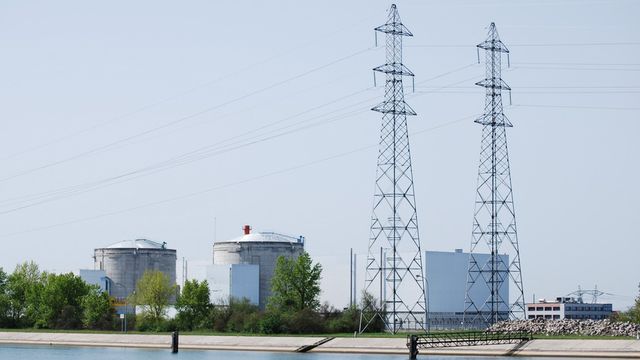 La centrale nucléaire de Fessenheim est la plus ancienne de France. [Gaël Klein - RTS]
