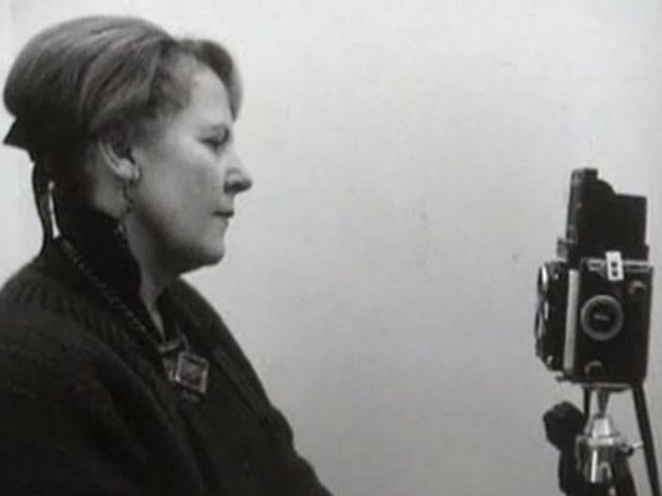 La photographe Henriette Grindat en 1966. [RTS]