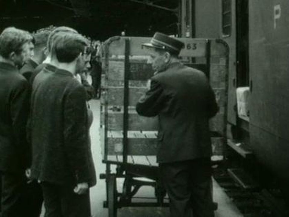 Le trafic postal en 1963. [RTS]