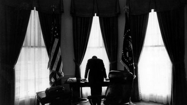 John F. Kennedy à la Maison blanche.  [Keystone]