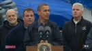 USA: Barack Obama s'est rendu à Atlantic City dans le New Jersey pour évaluer les dégâts causés par l'ouragan Sandy [DR]
