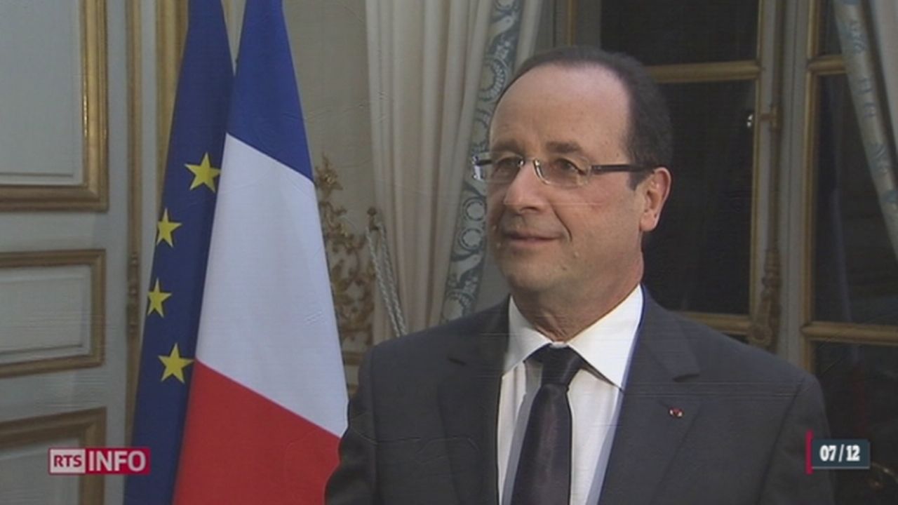 France: le président François Hollande a accordé une interview exceptionnelle à la RTS