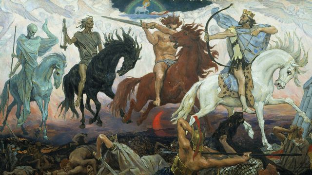 "Les quatre cavaliers de l'Apocalypse" par Viktor Vasnetsov (1887). [DP]