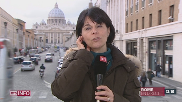 Démission de Benoît XVI: le point avec Valérie Dupont, à Rome