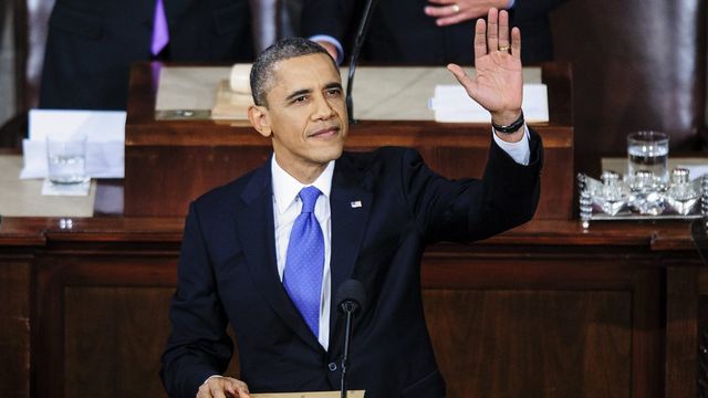 Barack Obama a prononcé mardi soir son 4e discours sur l'état de l'Union. [Pete Marovich - EPA - Keystone]
