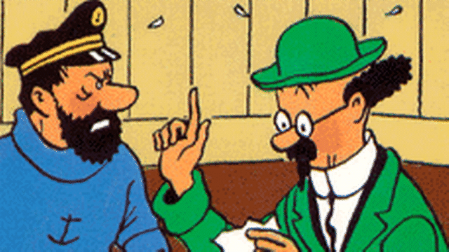 Tintin et les secrets de famille d'Hergé. [Couverture du livre de Serge Tisseron, éd. Aubier.]