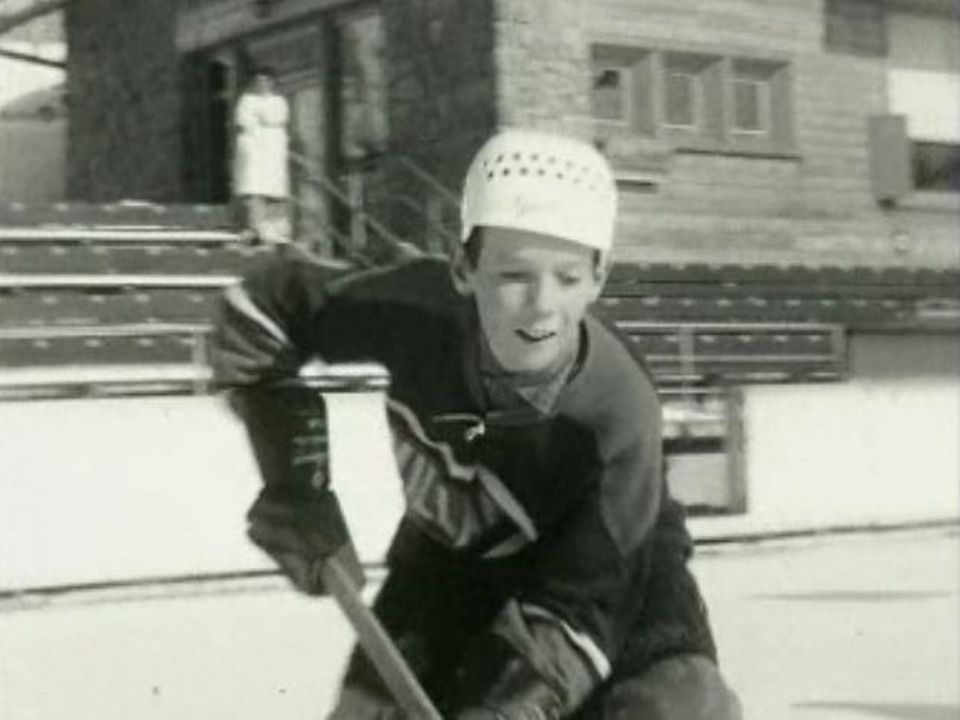 Un des minimes du hockey club de Villars en 1963. [RTS]