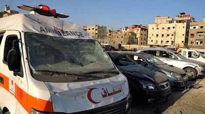 14.06.2012: une bombe vient d'exploser à côté de l'hôpital de Saida Zeinab, dans la banlieue de Damas. [SANA/Keystone]