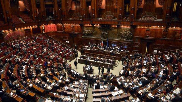 Vue du Parlement italien. [AFP]