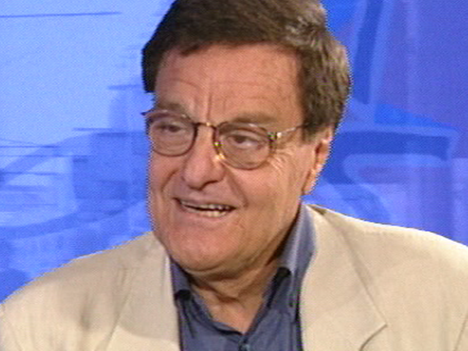 Le journaliste Renato Burgy en 1997. [RTS]