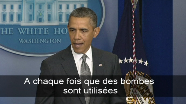 Barack Obama parle de terrorisme [RTS]