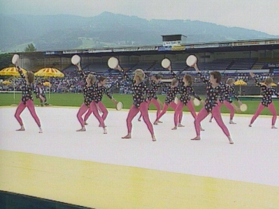 Journées de gymnastique féminine à Lucerne en 1991. [RTS]
