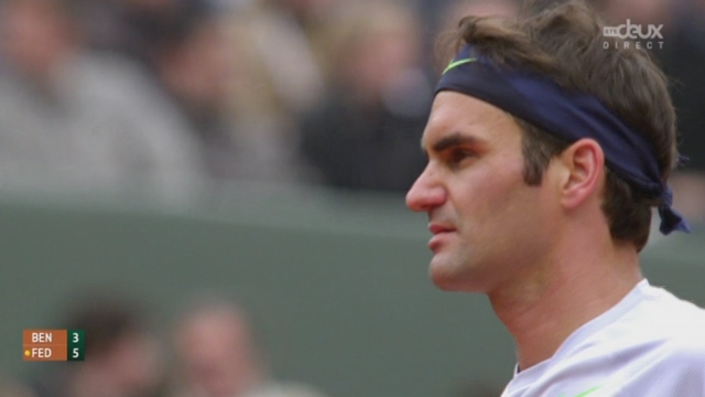 3e tour, Benneteau - Federer (3-6): le Bâlois remporte le premier set [RTS]