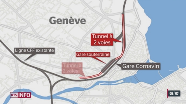 Genève: la gare Cornavin s'étendra sous terre [RTS]