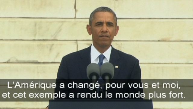 Le discours d'Obama en hommage à Martin Luther King [RTS]