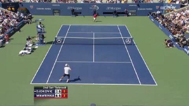 1re demi-finale. Novak Djokovic (SRB/1) - Stanislas Wawrinka (SUI/9). La 2e manche se joue au tie-break