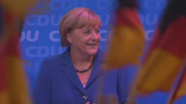 Scènes de liesse au siège de la CDU d’Angela Merkel [RTS]