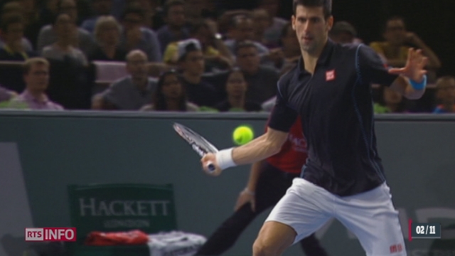 Tennis-Tournoi de Paris (1-2 finale): Federer s'incline en trois manches face à Djokovic [RTS]