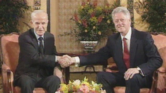 A Genève en 2000, le sommet Assad Clinton échoue. [RTS]